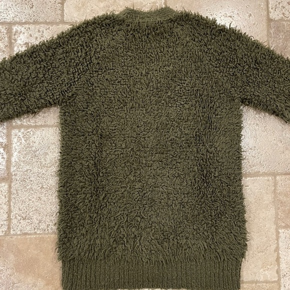 Marni Green Shag Wool Cardigan Sweater - Picture 7 of 15